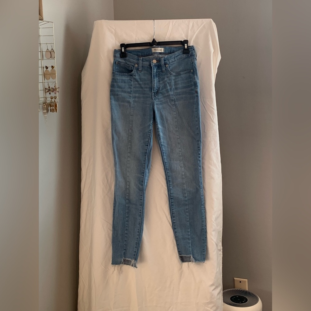 MADEWELL 9” Women’s High Rise Skinny Rough Hem Jeans